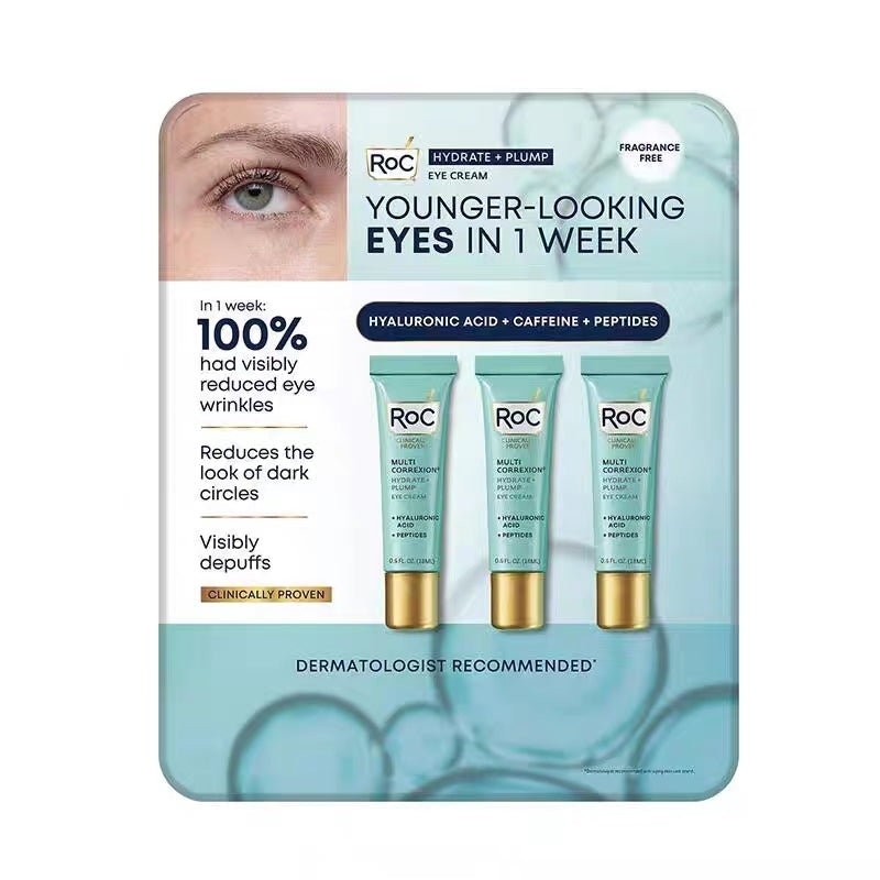 ROC Hydrate + Pulmp Eye Cream-3 Pack (0.6 OZ/17.7 ML Each)