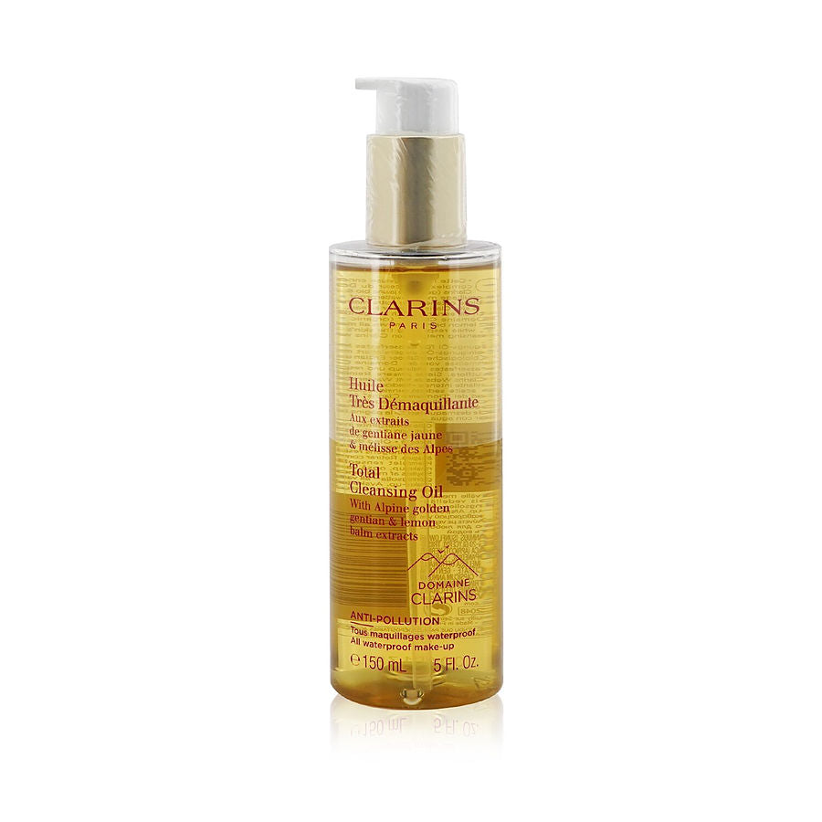 Clarins total cleansing oil with alpine golden gentian & lemon balm extracts (all waterproof make-up) -150ml/5oz