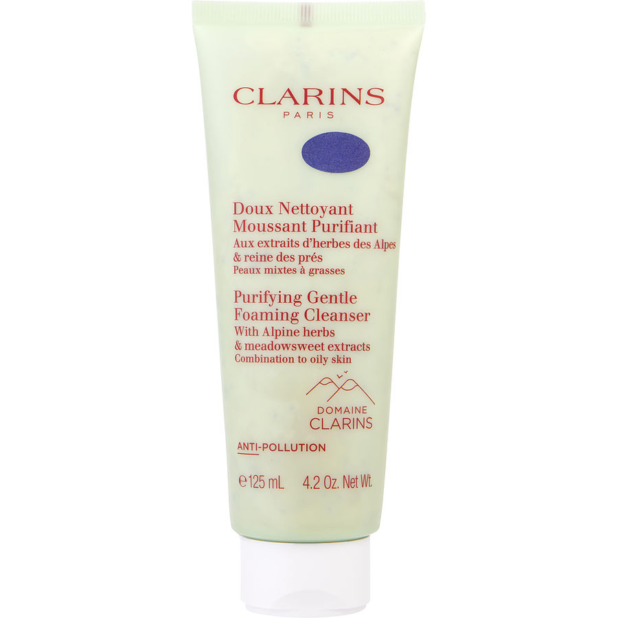 Clarins purifying gentle foaming cleanser with alpine herbs & meadowsweet extracts combination to oily skin 125ml/4.2oz