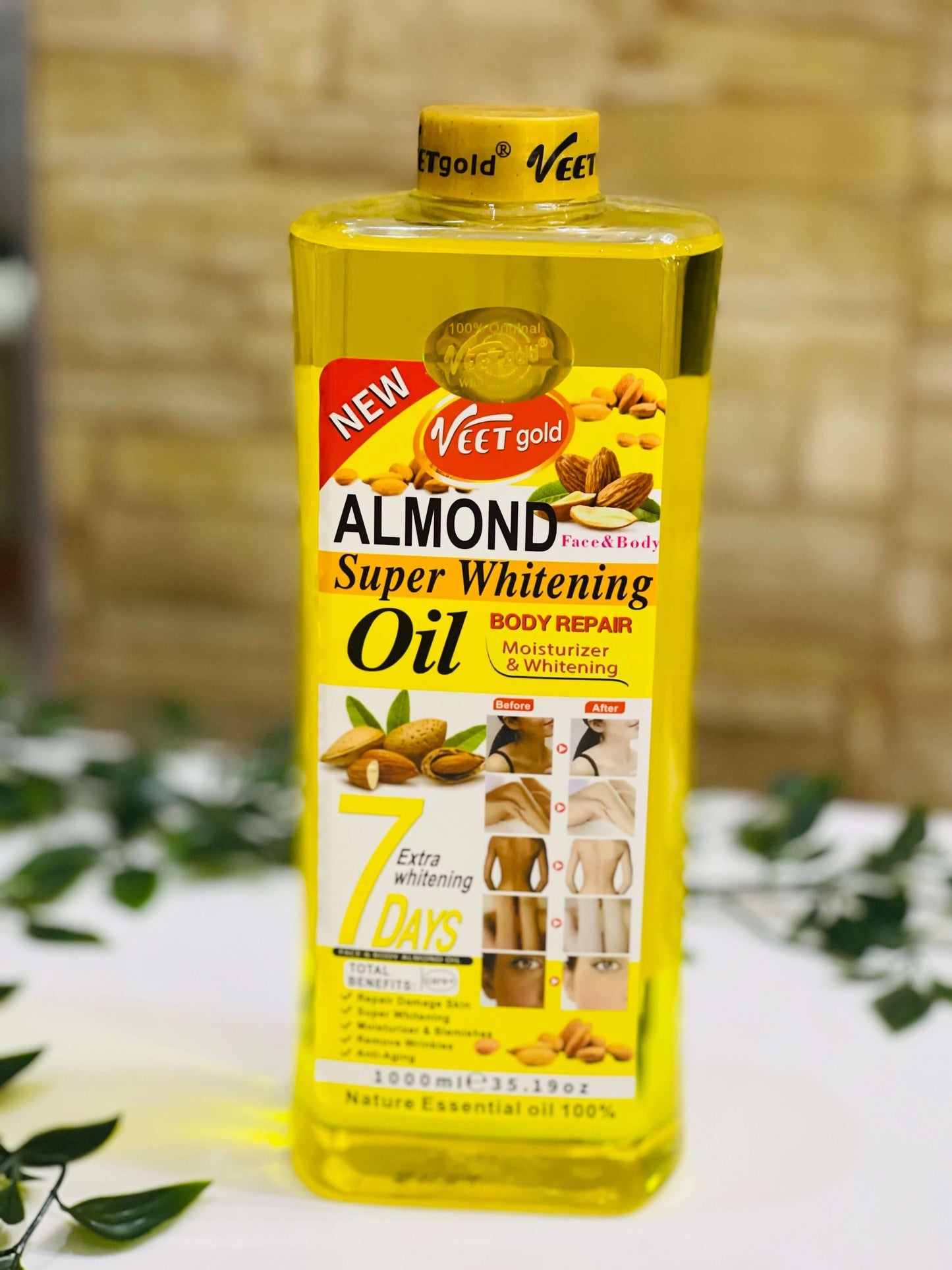 Veet Gold Almond Super Whitening Oil 1000 ml