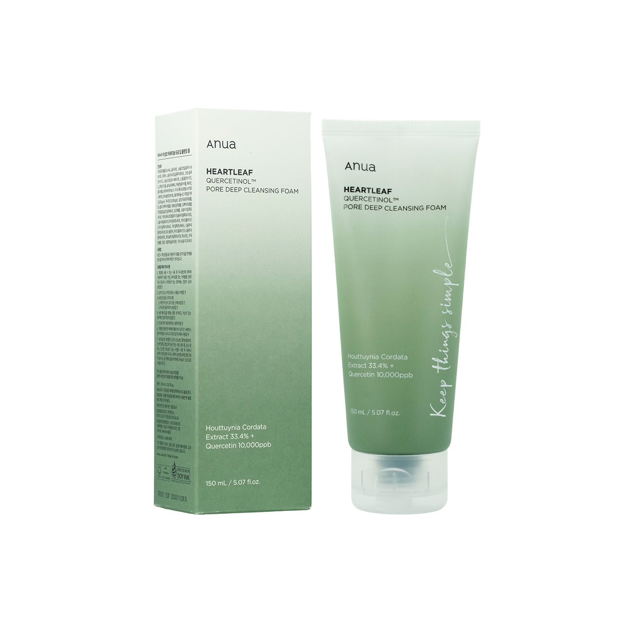 Anua Heartleaf Quercetinol ™ Pore Deep Cleansing Foam 150ml