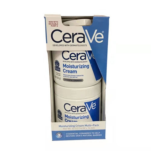 CeraVe Moisturizing Cream with Pump for Normal to Dry Skin - 16 oz+16 oz