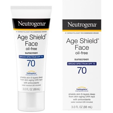 Neutrogena Age Shield Face Lotion Sunscreen Broad Spectrum SPF 70 - 3 Oz