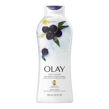 Olay Fresh Outlast Acai Berry & Tiare Flower Body Wash 22 oz