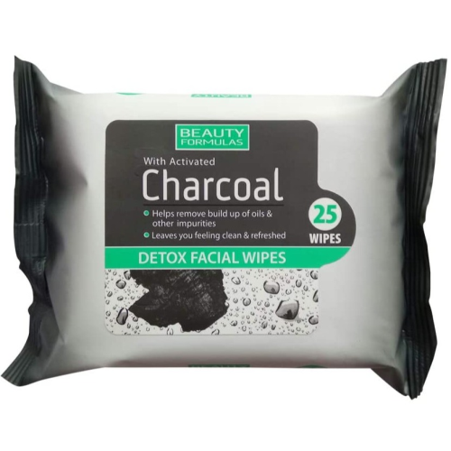 Beauty Formulas Charcoal Facial Wipes 25'S