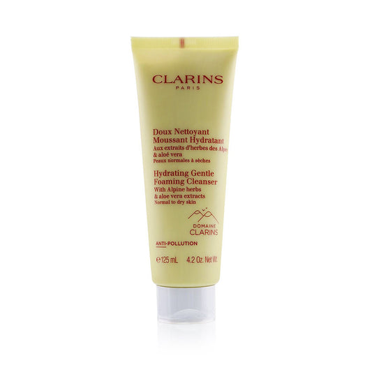 Clarins hydrating gentle foaming cleanser with alpine herbs & aloe vera extracts  normal to dry skin  125ml/4.2oz