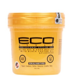 Eco Style Gold Gel with Olive Oil & Shea Butter & Black Castor Oil & Flaxseed 8oz