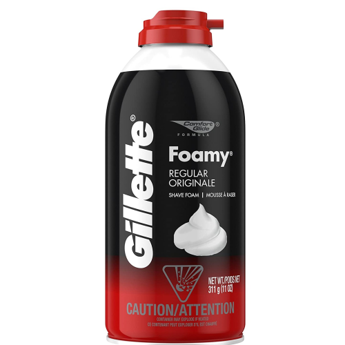 GILLETTE FOAMY REGULAR SKIN SHAVING FOAM 11OZ