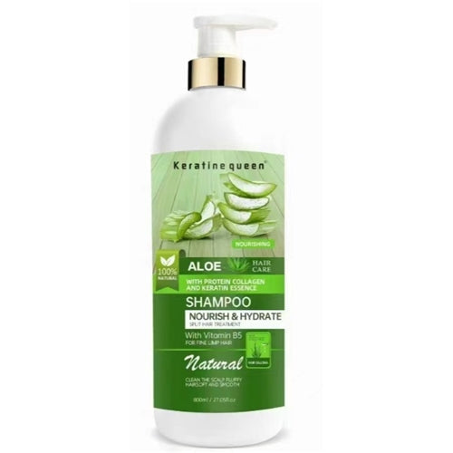 Keratine Queen Nourishing Aloe Hair Care With Protein Collagen & Keratin Essence Shampoo 800ml