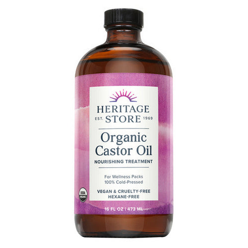 Heritage Products, Organic Castor Oil, 16 oz