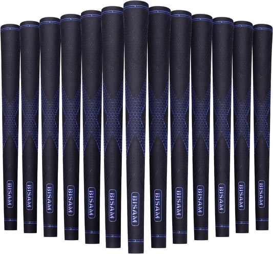 BISAM 2 Innovative X Golf Grips 13 Pack/Standard Size Golf Club Grips, All Weather Firm Control and High Performance Grips Provides Excellent Comfort and Responsiveness.