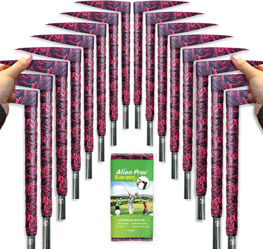 ALIEN PROS Golf Grip Wrapping Tapes - Innovative Golf Club Grip Solution - Enjoy a Fresh New Grip Feel in Less Than 1 Minute