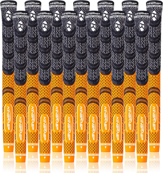KINGRASP Golf Grips, Standard/Midsize, Golf Grips Set of 13(Free 13 Tapes), Anti-Slip Rubber Golf Club Grips, 8Colors Optional