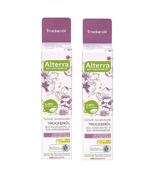 2xPack Alterra Organic Avocado & Apricot Drying Oil  - 200 ml