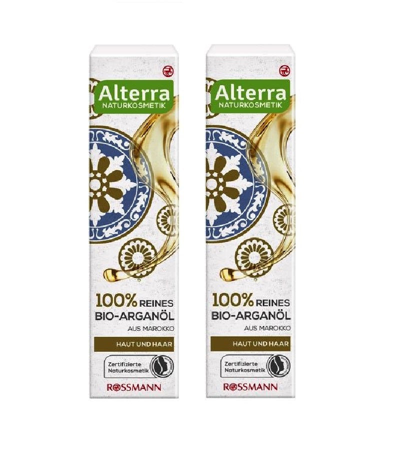 2xPack Alterra Organic 100% Pure Argan Oil  - 60 ml
