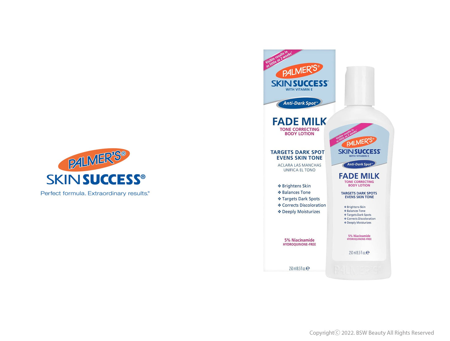 PALMER'S SKIN SUCCESS ANTI-DARK SPOT FADE MILK 8.5OZ