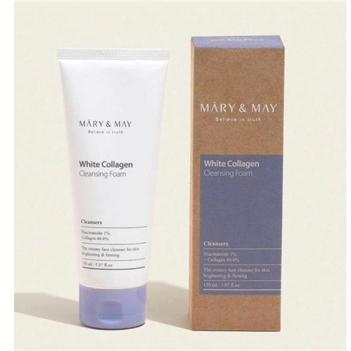 Mary & May White Collagen Cleansing Foam, 150 ml