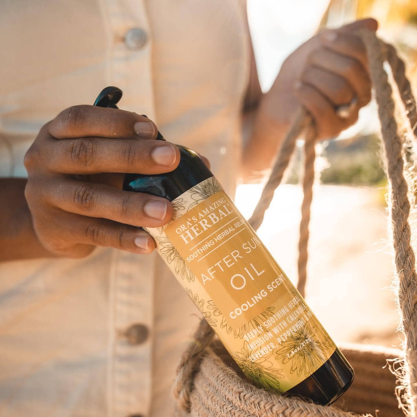 After Sun & Shave Oil Body Oil Ora's Amazing Herbal 7.5 oz