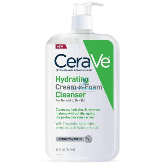 CeraVe Cream to Foam Cleanser - Remove Oil, Dirt and Makeup