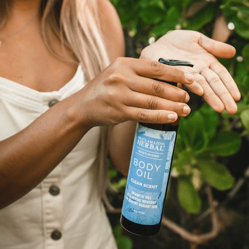 Body Oil, Clean Body Oil Ora's Amazing Herbal 7.5 oz