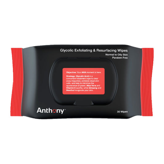 Anthony Glycolic Exfoliating & Resurfacing Wipes (30)