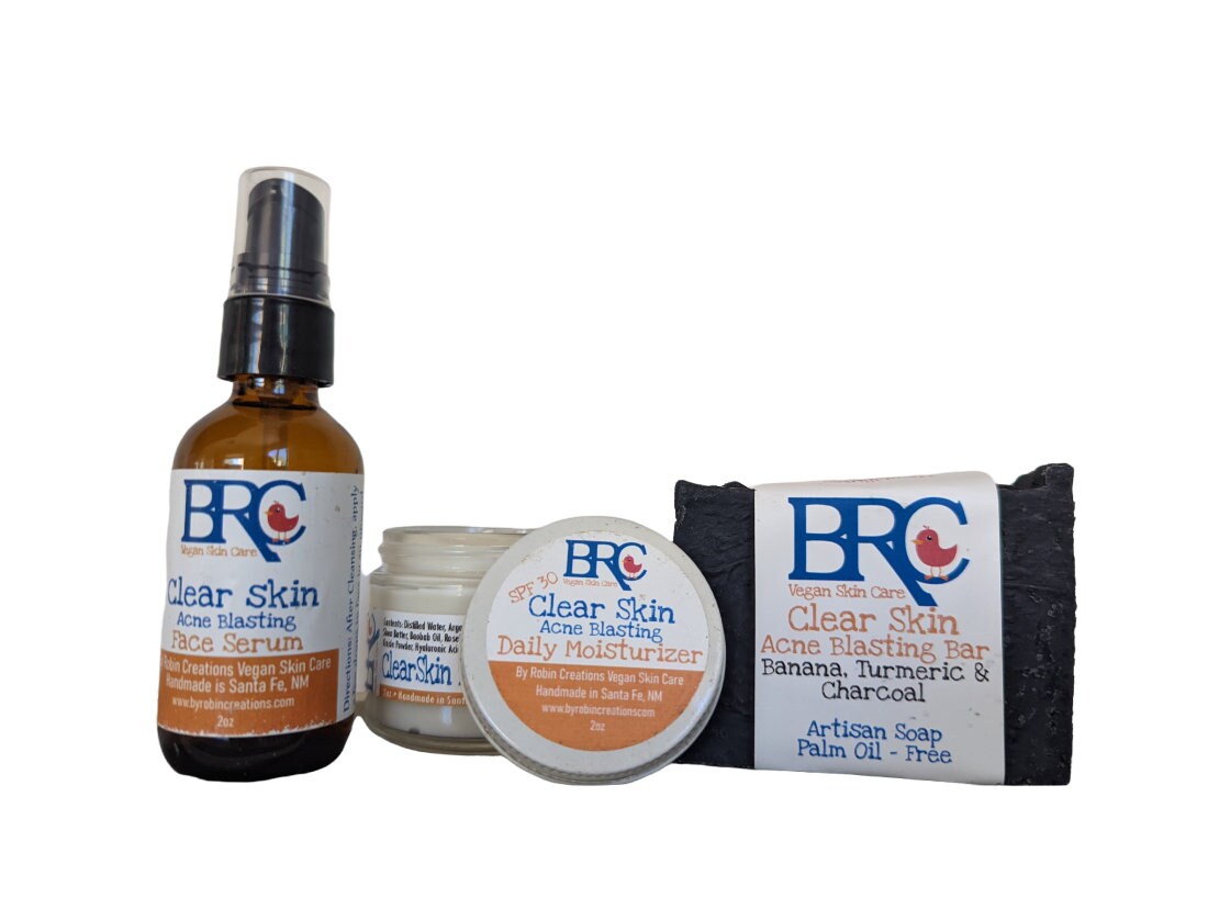 Clear Skin Essential Healing Facial Bundle with Free Healing Cleansing Bar